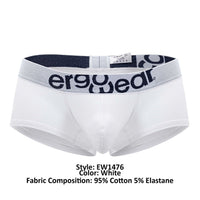 ErgoWear EW1476 MAX Cotton Trunks اللون أبيض