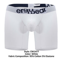 Ergowear EW1477 मैक्स कपास बॉक्सर ब्रीफ रंग सफेद