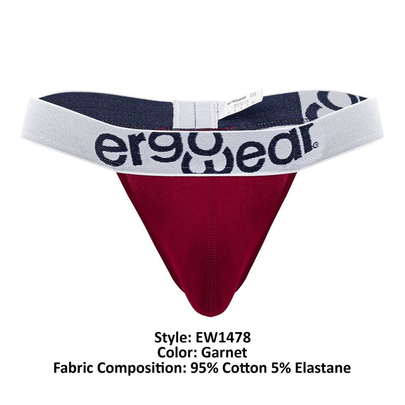 Ergowear EW1478 Max Cotton Thongs color granate