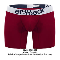 ErgoWear EW1481 MAX ملابس داخلية بوكسر قطن، لون عقيقي