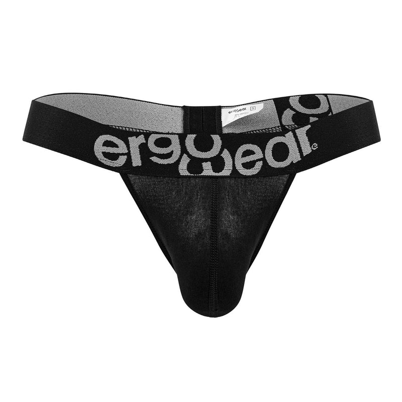 ErgoWear EW1482 MAX Cotton Thongs اللون أسود