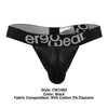 ErgoWear EW1482 MAX Cotton Thongs اللون أسود