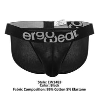 Ergowear ew1483 अधिकतम कपास बिकनी रंग काला