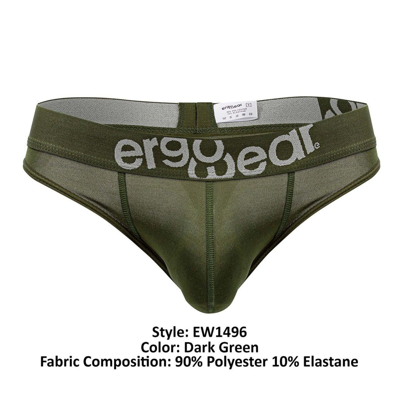 ErgoWear EW1496 HIP Thongs اللون أخضر داكن