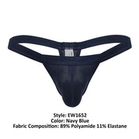 ERGOWEAR EW1652 SLK THONGS彩色海军蓝色