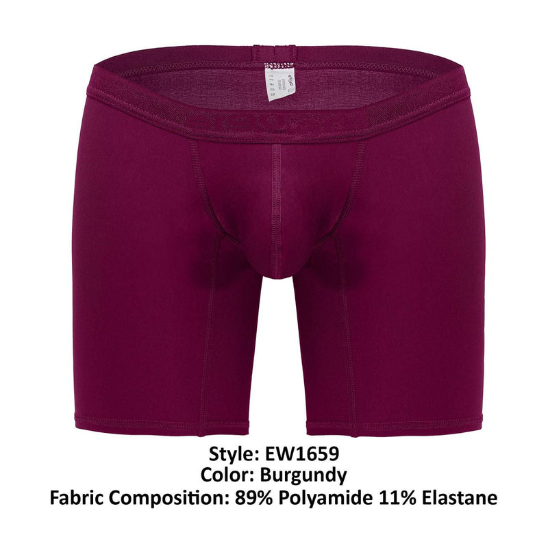 ERGOWEAR EW1659 SLK Boxer Briefs Color Borgoña