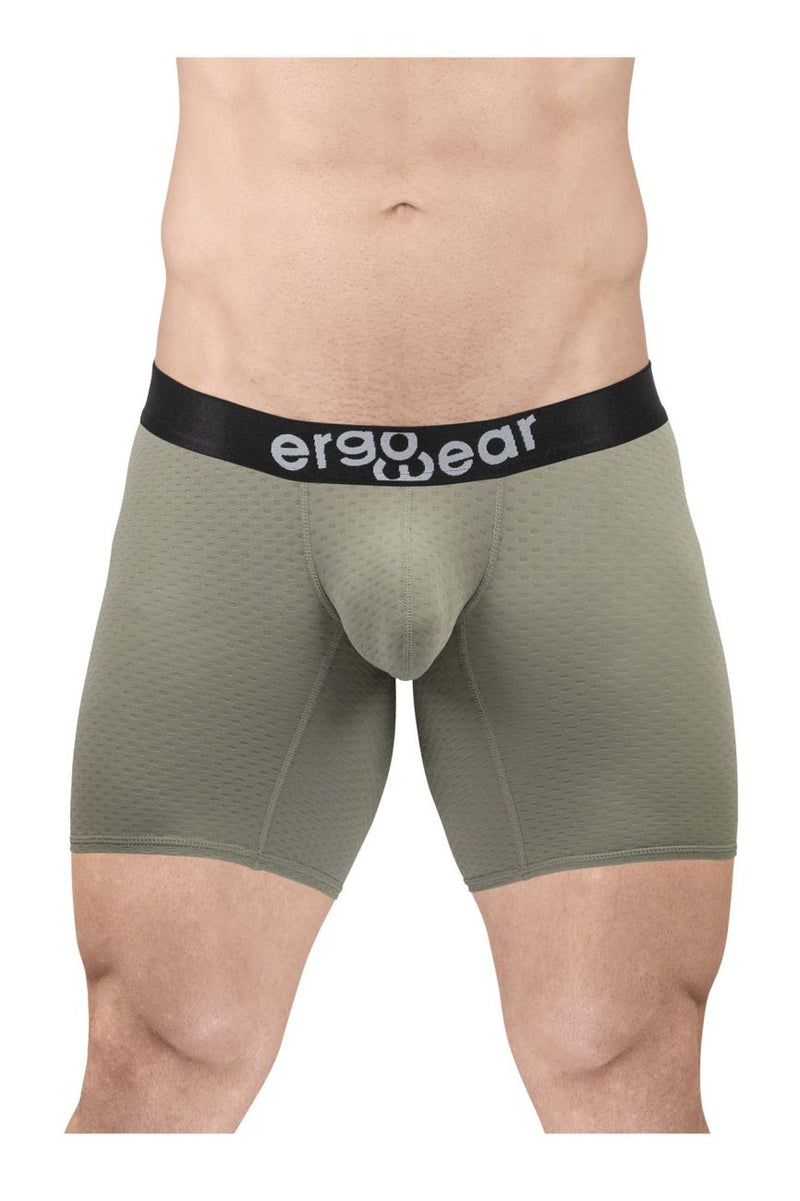 Ergowear EW1680 मैक्स फ्लो बॉक्सर ब्रीफ्स कलर स्मोक ग्रीन