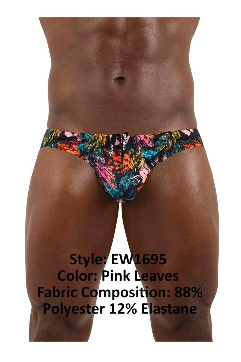 Ergowear EW1695 Feel Sw Sw Swim Briefs Color Pink Feuilles