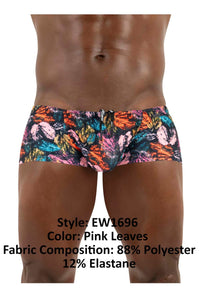 Ergowear EW1696 Feel SW Swim Trunks Color Pink Leaves