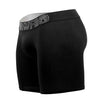 HAWAI 41903 Solid Athletic Boxer Briefs Color Black