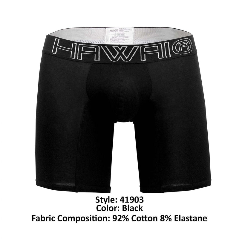 Hawai 41903 Solid Athletic Boxer Briefs Color noir