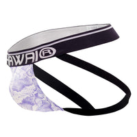 Hawai 41946t Animal imprimement athlétique Jockstrap Color Amethyst