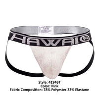 Hawai 41946t Animal imprimement athlétique Jockstrap Color rose