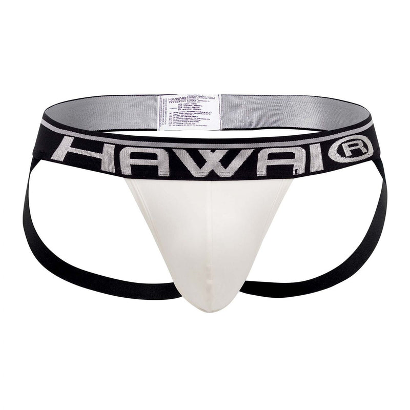 Hawai 41946 Couleur de jockstrap de sport solide Vanille