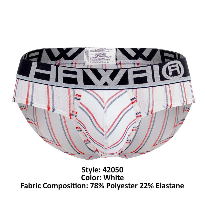 HAWAI 42050 LÍNEAS Hip Briefs Color blanco