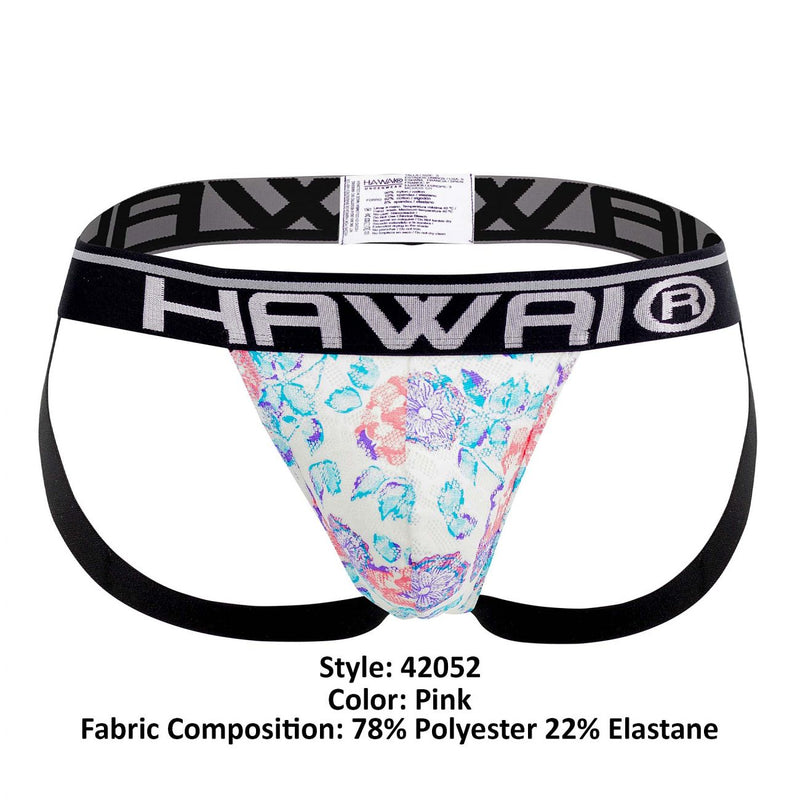 Hawai 42052 Fleurs Athletic Jockstrap Color rose