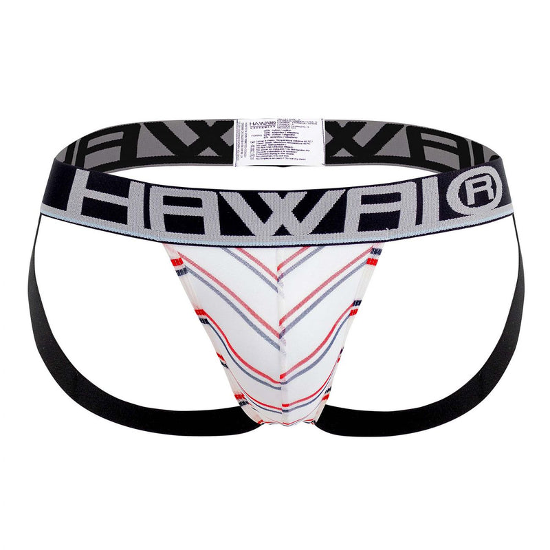 Hawai 42052 Líneas Athletic Jockstrap Color White