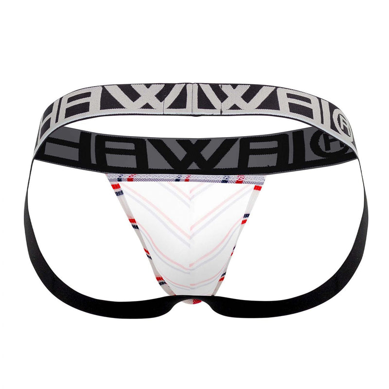 Hawai 42052 Lignes Athletic Jockstrap Color White