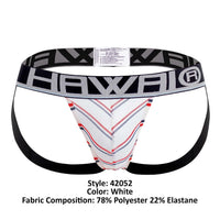 HAWAI 42052 Lines Athletic Jockstrap Color White