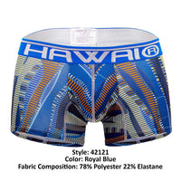 Hawai 42121 Trunks atléticos impresos Color Royal Blue