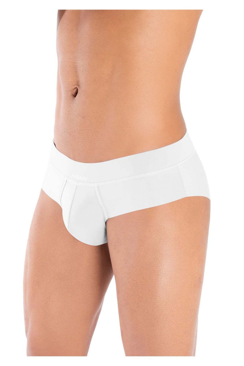 HAWAI 42141 Solid Hip Briefs Color White