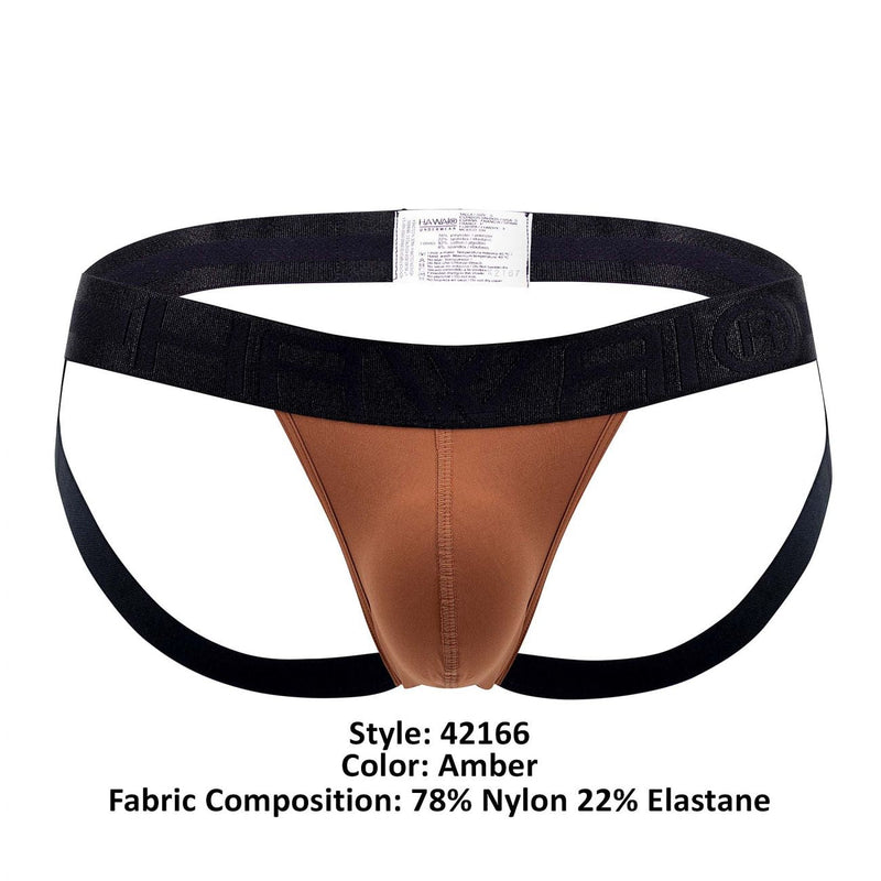 Hawai 42166 Couleur de jockstrap en microfibre solide ambre