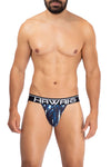 Hawai 42167 Microfibra impresa Color de jockstrap Blue oscuro