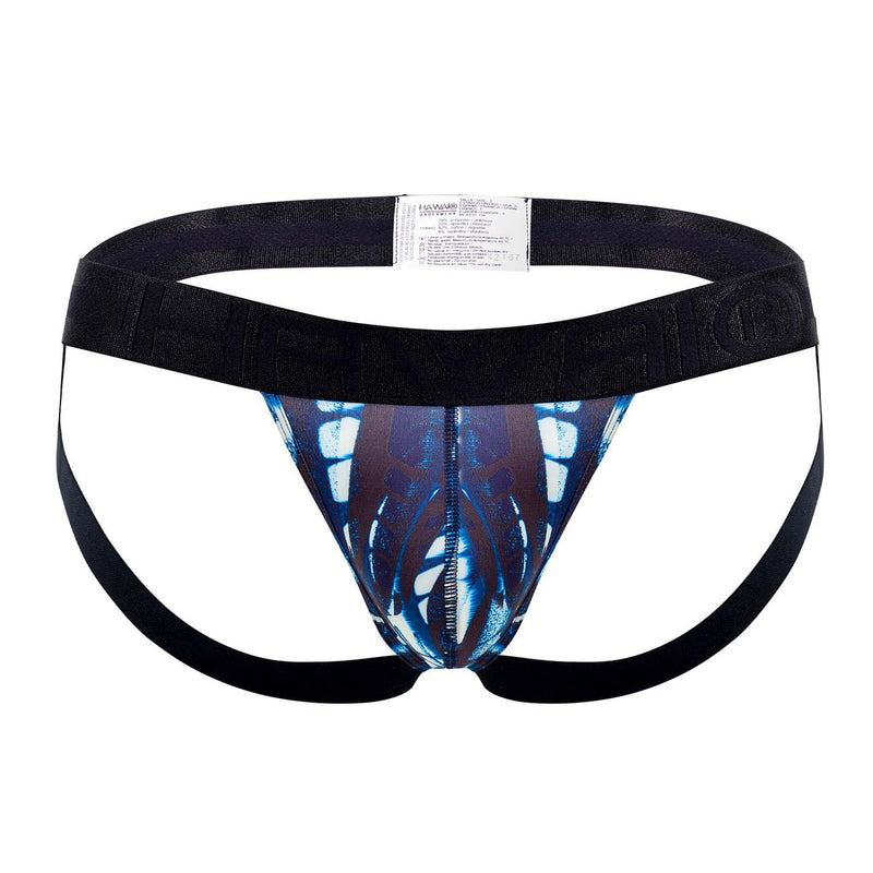 Hawai 42167 Microfibra impresa Color de jockstrap Blue oscuro