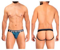 Hawai 42168 Couleur de jockstrap en microfibre imprimé Couleur Royal Bleu