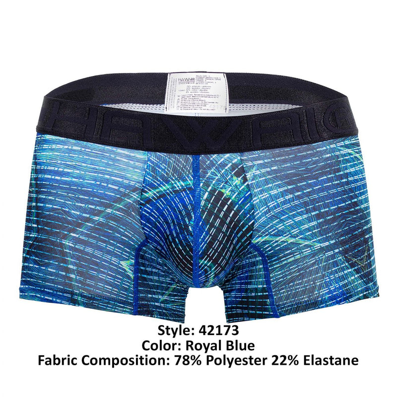 Hawai 42173 Trunks de microfibra impreso color Royal Blue