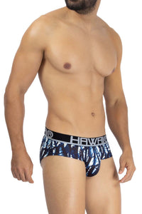 Hawai 42192 Microfibre imprimé Briefs de hanche Couleurs bleu foncé