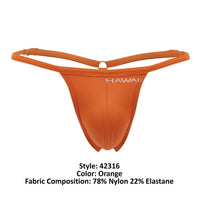 HAWAI 42316 Microfibra G-String color naranja