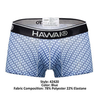 Hawai 42420 Couleur de troncs imprimés bleu