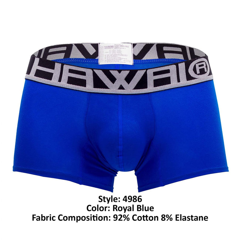 Hawai 4986 Trunks sportifs solides Color Royal Blue