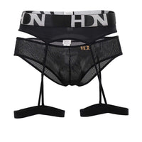 Hidden 953 Garter-Belt Briefs Color noir