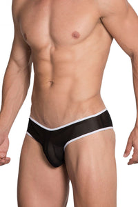 Briefs cachés 955 Mesh Color Black-White