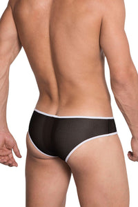 Briefs cachés 955 Mesh Color Black-White