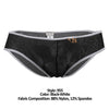 Briefs cachés 955 Mesh Color Black-White