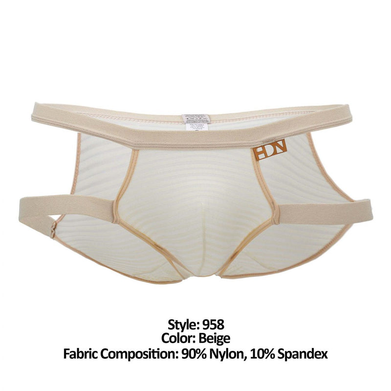 Hidden 958 Briefs del lado abierto color beige