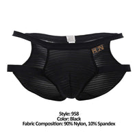 Hidden 958 Open Side Briefs Color Black