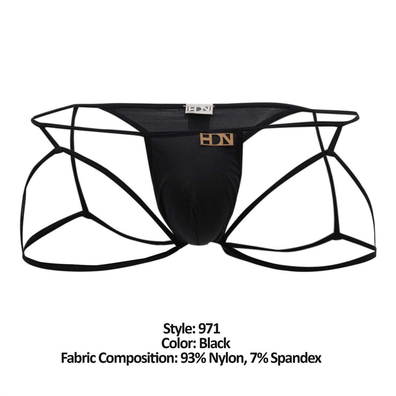 Couleur cachée 971 Jockstrap-thong Black