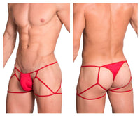 Hidden 971 jockstrap-thong couleur rouge