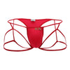 Hidden 971 jockstrap-thong couleur rouge