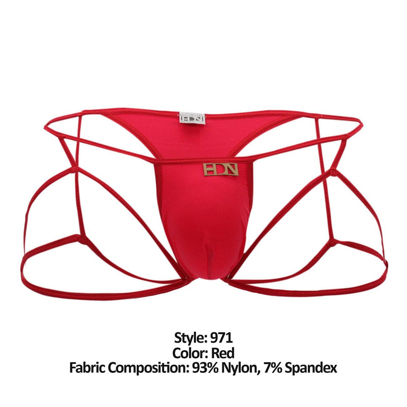 Hidden 971 jockstrap-thong couleur rouge