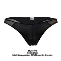 Hidden 972 Mesh bikini-thong color negro