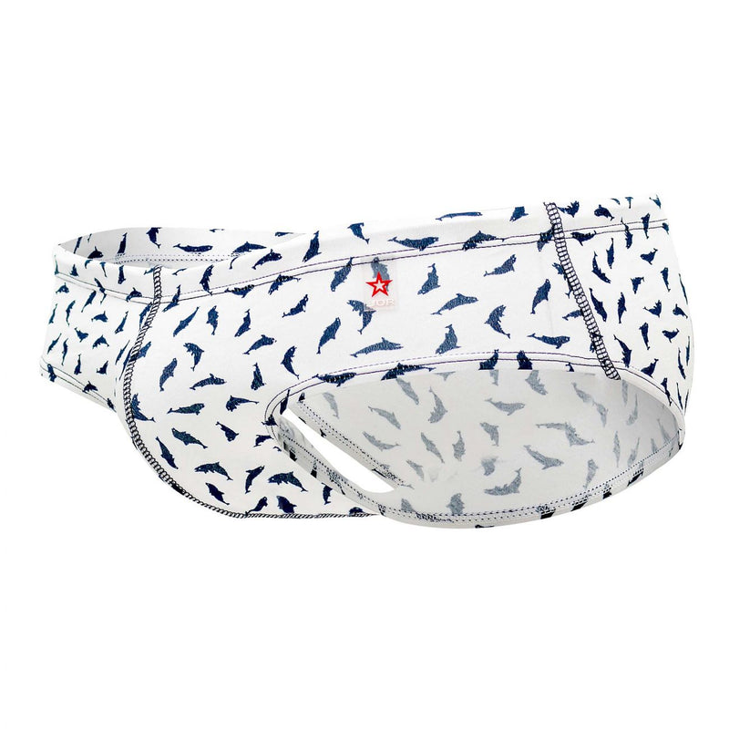 JOR 1006 Whales Briefs Color White