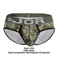 Jor 1218 Briefs del ejército color verde