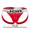 JOR 1609 JOR JOCKSTRAP रंग लाल