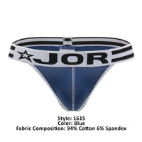 JOR 1615 VARSITY THONGS रंग नीला