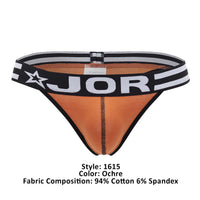 Jor 1615 Varsity Thongs Color Ochère